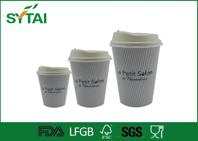 De goede Hitte isoleerde document koffiekoppen met deksels, Golf grote beschikbare koppen 12oz
