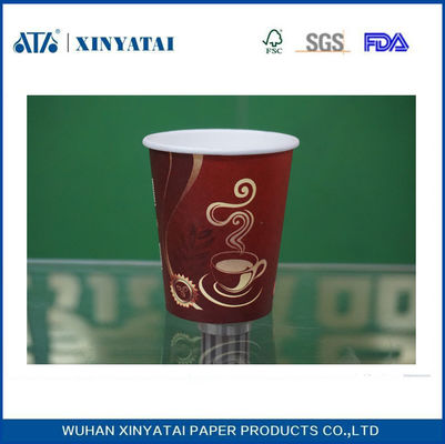 China 10oz Aangepast Single PE Coating Paper adiabatische eenmalige bekers voor warme dranken leverancier