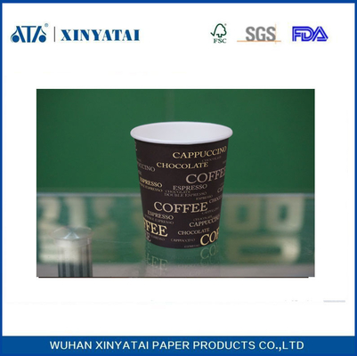 China 9oz biologisch afbreekbaar enkele muur warme drank papier kopjes voor afhaalmaaltijden koffie / thee / drank leverancier