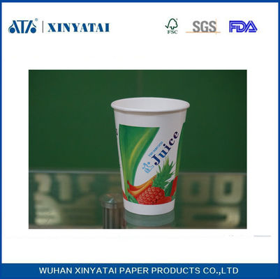 China Gerecycled Koude Drank Paper Cups wegwerp koffiebekers met maat gemaakte Logo leverancier
