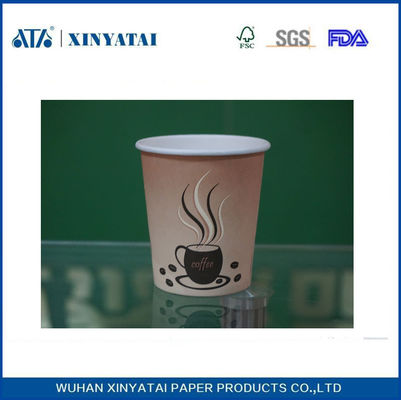 China Single Muur Wegwerp Hot Drink Paper Cups, Printing Aangepaste Paper Cups leverancier