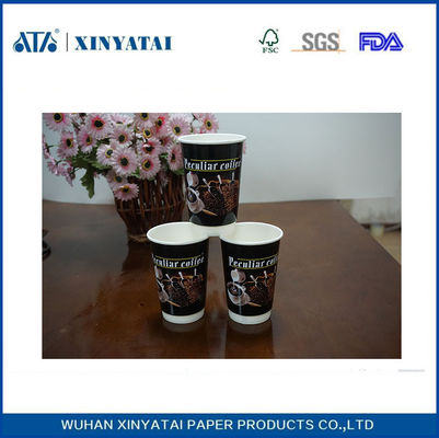 China Papier Materiaal Dubbelwandige papieren Koppen, Biologisch afbreekbare Composteerbare papier Cups leverancier
