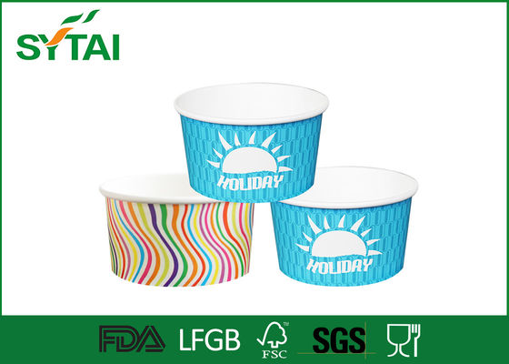 China Disposable Paper ijs Cups 12oz afgedrukt op maat papier kopjes en kommen leverancier
