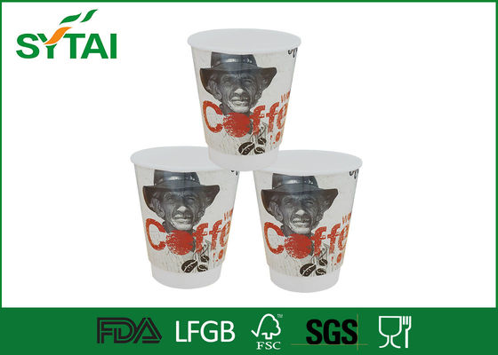 China Safe Hittebestendige Double Walled Paper Cups 12 oz Insulated Paper Coffee Cups leverancier
