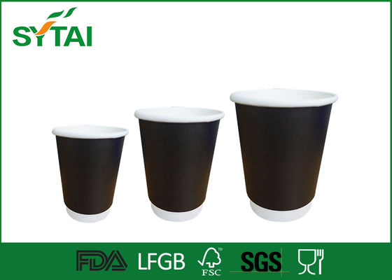 China 10oz Brown Kraft Paper Cups voor koffie, Double Walled Paper Espresso Cups leverancier