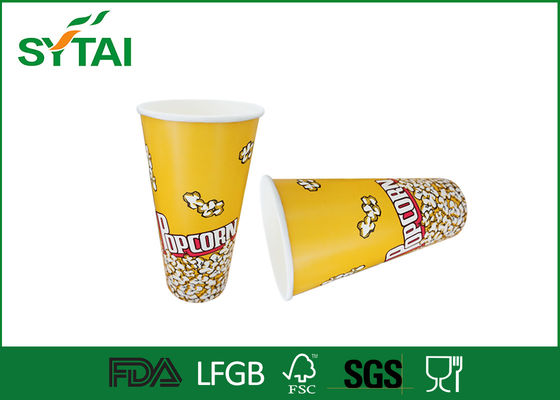 China Op maat gemaakte Paper Popcorn Emmers Vetvrij en Waterdicht Popcorn Container leverancier