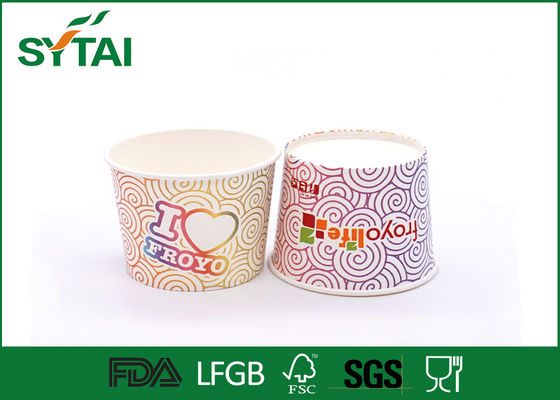 China 20 het Ontwerp Kleurrijke Document van oz de Creatieve Koppen van Roomijskoppen/Yoghurt leverancier