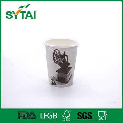 China PE bedekte Hete het Document van de dranken Enige Muur Koppen voor koffie/thee, douaneontwerp met een laag leverancier