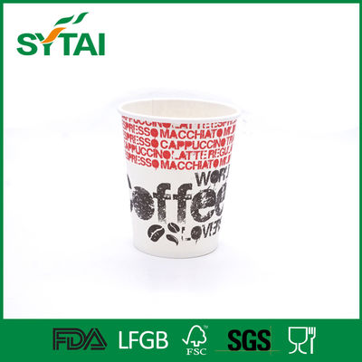 China 100% de maagdelijke Pulp gedrukte Kop van de papier Meeneemkoffie voor Kerstmis/kindpartij leverancier