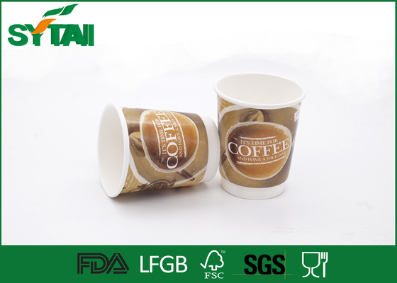 China 12 oz Eco - Vriendschappelijk Dubbel Muurdocument Koppenwegwerpproduct voor Koffie/Thee, Compensatiedruk leverancier