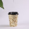 12oz LOGO afgedrukt enkele muur Paper Cups voor warme dranken, wegwerp koffie Cups met deksels leverancier