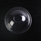 PET Round Dome Transparent Paper Cup Lids with Center Hole 90mm Diameter