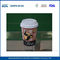 Kleine 8oz Gedrukt Logo Custom Paper Cups, Disposable koffiekopjes met Deksels leverancier