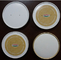 Dome of Flat Custom Coffee Cup Deksels voor Paper Cups, PET / PS / Paper Materiaal leverancier