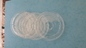 Platte ronde Transprent Cold Drinken Paper Cups Deksels met Center Hole 80mm / 90mm leverancier