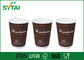 Drievoudige de Koffiekoppen van het de Laag Pakpapier van kraftpapier/Rekupereerbare Beschikbare Koppen leverancier