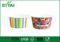 Recyclebaar leuke Patroon van waterdichte Ice Cream Paper Cups, Kleine Disposable Paper Cups 16oz leverancier