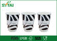 8oz Aangepast Gedrukt Double Wall Paper Cups / Biologisch afbreekbaar Disposable drinkbekers leverancier