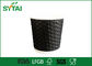 Zwarte Disposable Biologisch afbreekbare Ripple Wall Paper Cups met Custom Logo Gedrukt leverancier