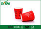 Flexo drukte Rode Enige Muurdocument Koppen 4-24oz met Douaneembleem, Vrije Steekproef leverancier