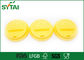 80mm Diameter Plastic Geel Disposable Drinkbekers Deksels voor Paper Cups leverancier