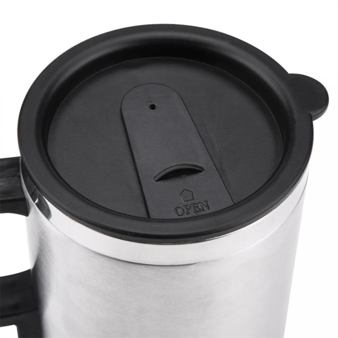 Auto verwarming kop Reis koffie kop 12V elektrische verwarming mok roestvrij staal isolatie auto kop opladen warmte mok 7