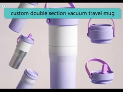 aangepaste dubbelgedeelte mok