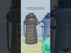 BPA-vrij 2000 ml Sport Gym Travel Silicone vouwbeker Aanpasbare kleuren