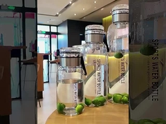 Veilig voor contact met voedsel Glasbeker met hoog borosilicaat 750 ml 1000 ml 1200 ml 1500 ml