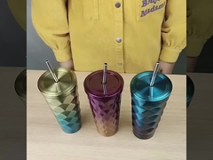 Schroef op 304 koffie vacuüm geïsoleerde kopjes 400 ml lekbestendig